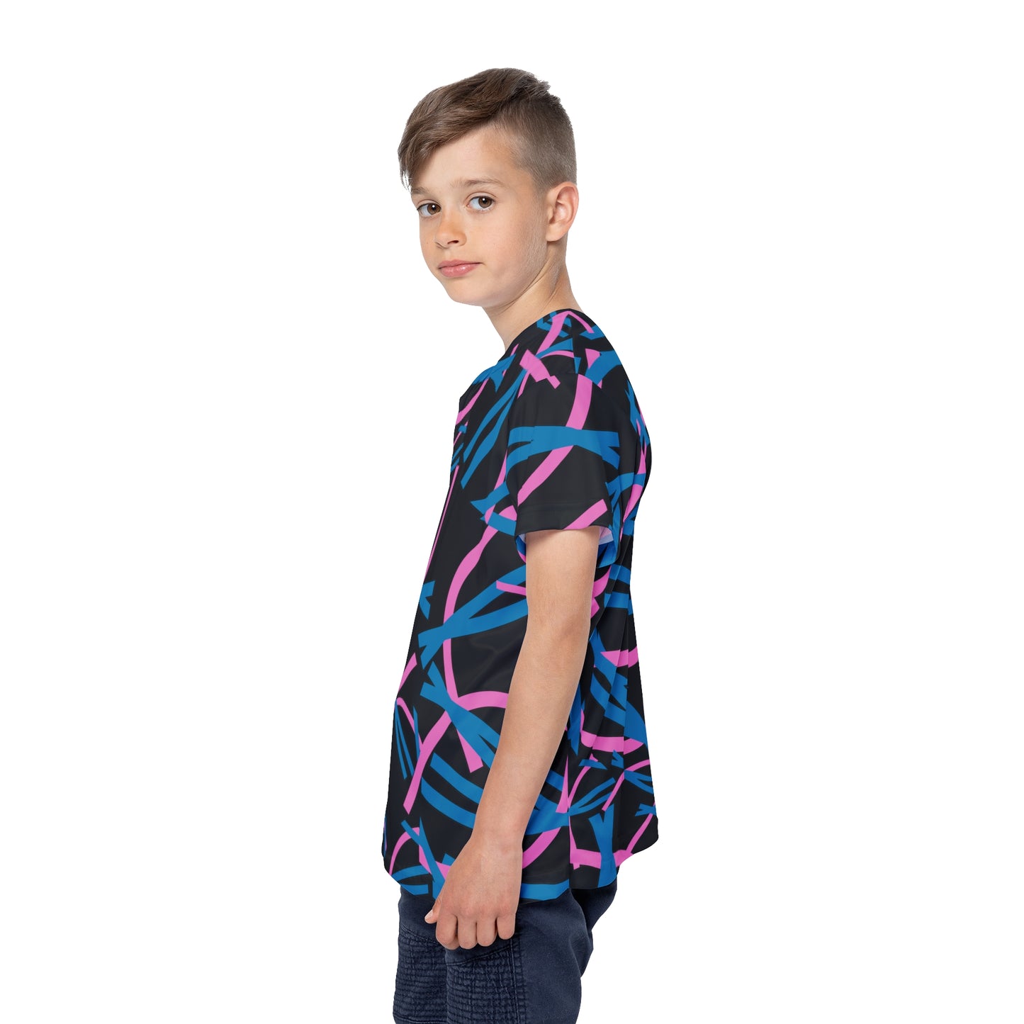 Kids Sports Jersey - Fun Activewear for Young Athletes, Colorful Sports Tee