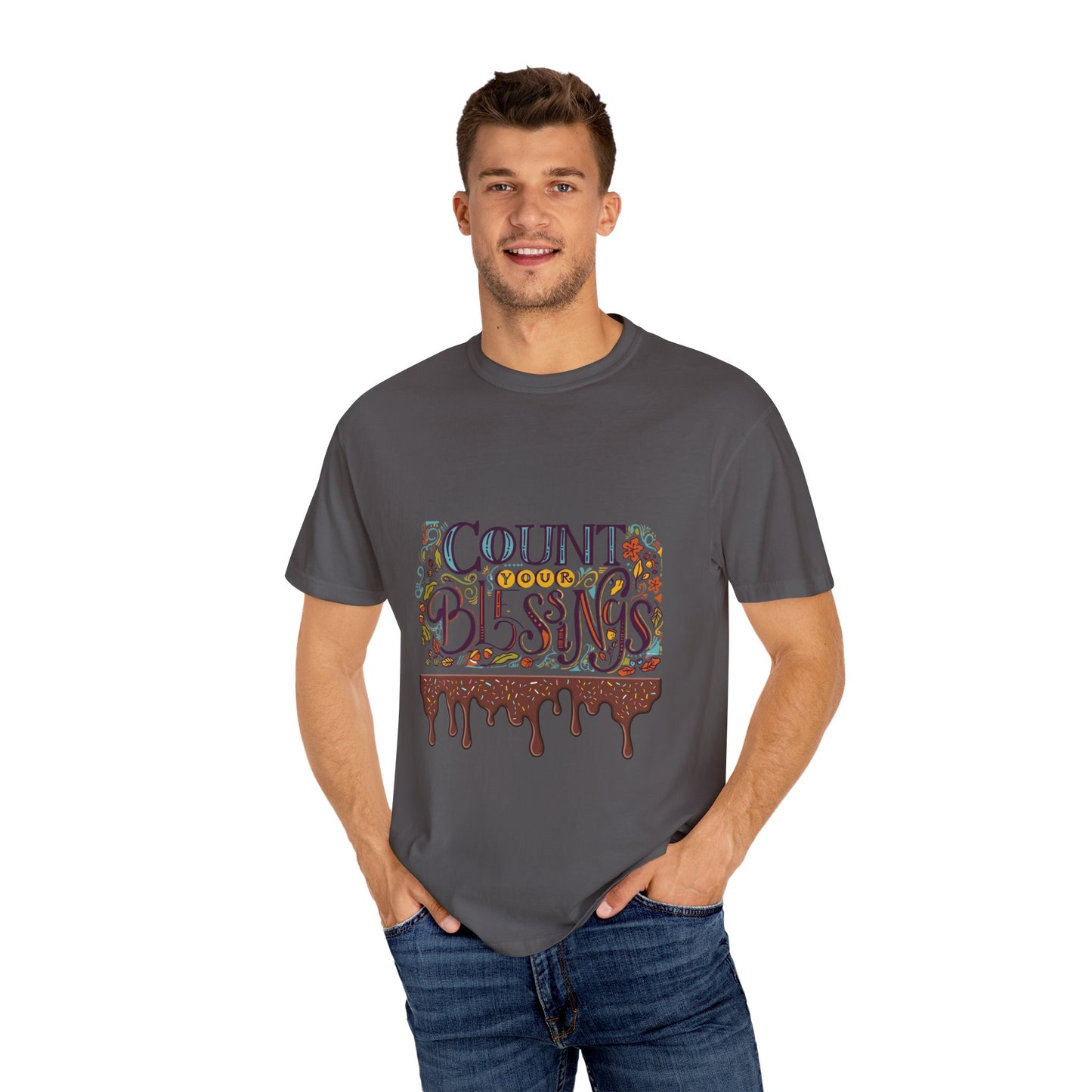 Count Your Blessings T-Shirt, Inspirational Tee, Unisex Shirt for Gifts, Faith-based apparel, Casual Wear, Everyday Style