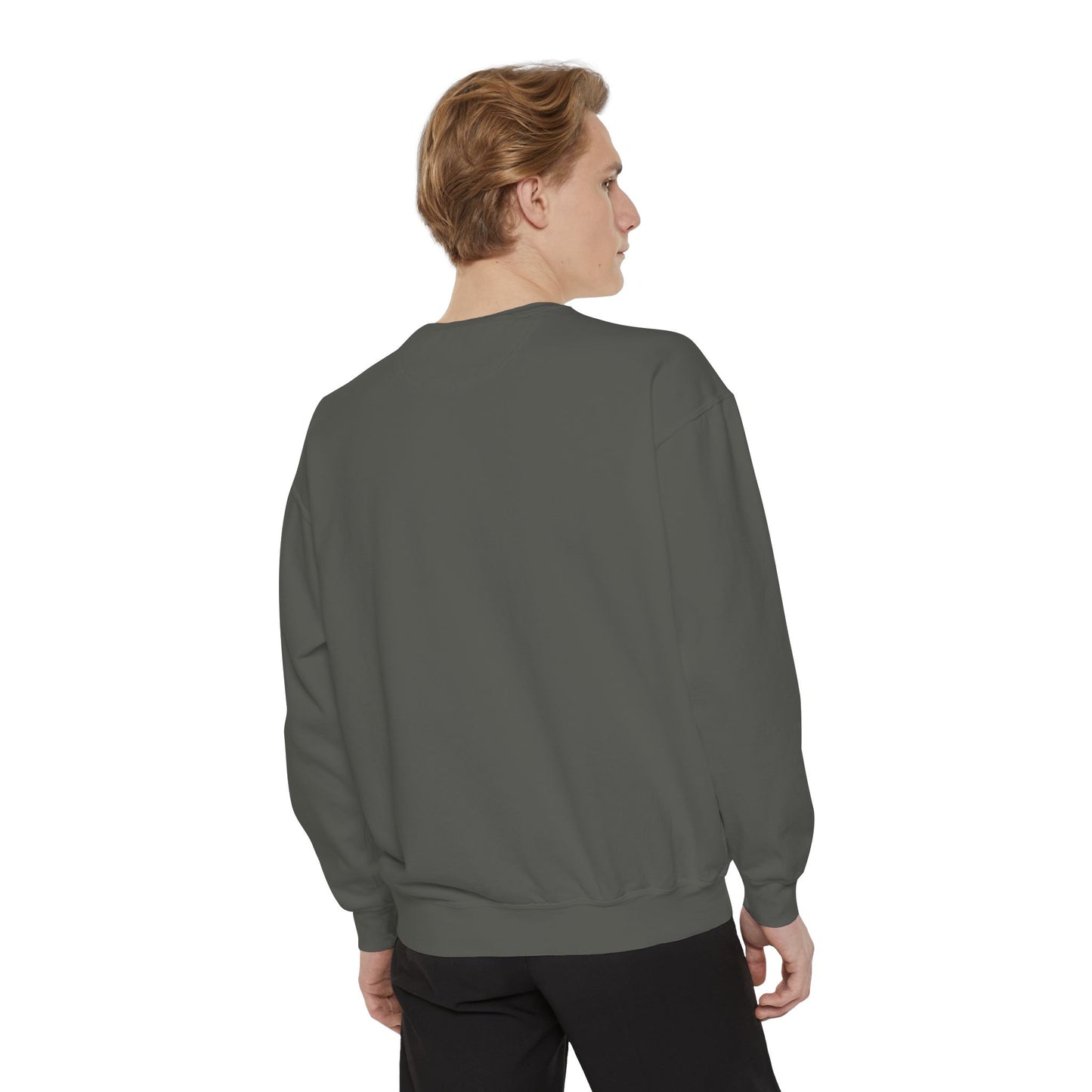 Positive Garment-Dyed Sweatshirt - Inspirational Motivational Jumper Cozy Crewneck