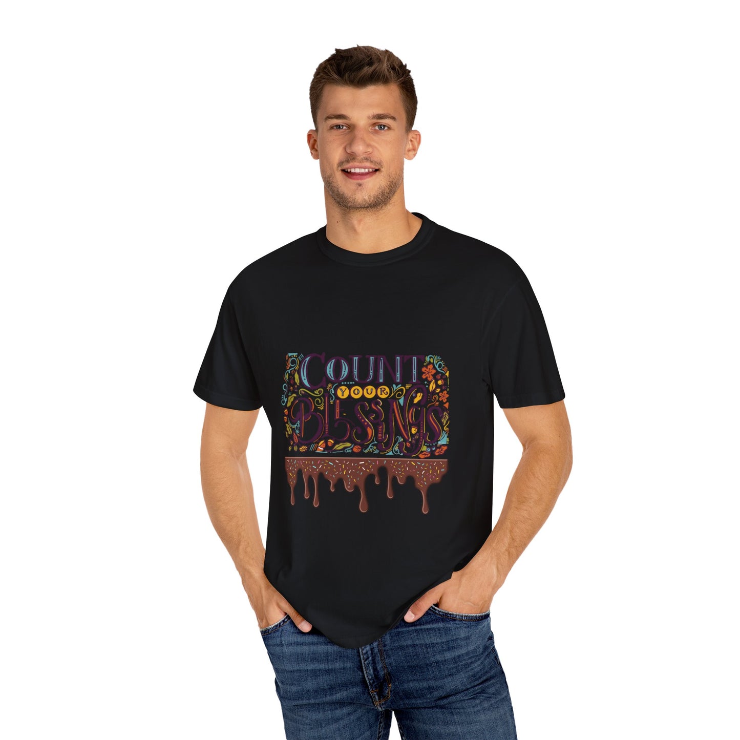 Count Your Blessings T-Shirt, Inspirational Tee, Unisex Shirt for Gifts, Faith-based apparel, Casual Wear, Everyday Style