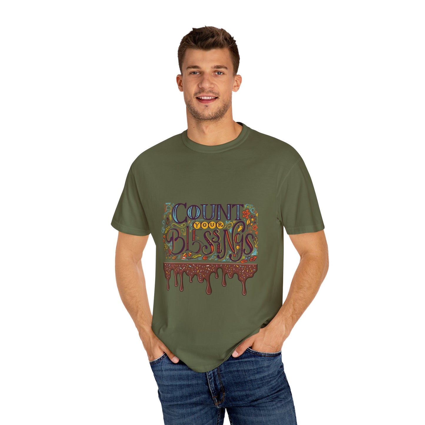 Count Your Blessings T-Shirt, Inspirational Tee, Unisex Shirt for Gifts, Faith-based apparel, Casual Wear, Everyday Style