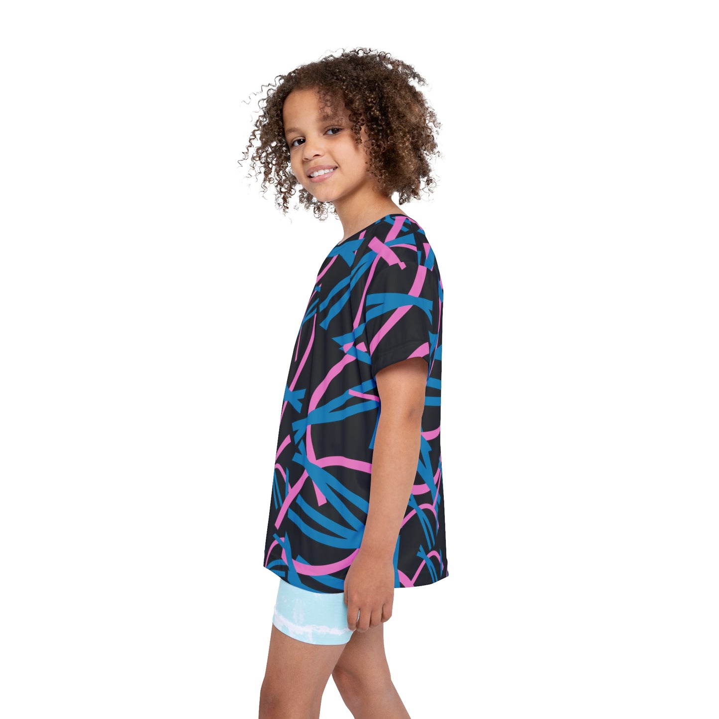 Kids Sports Jersey - Fun Activewear for Young Athletes, Colorful Sports Tee
