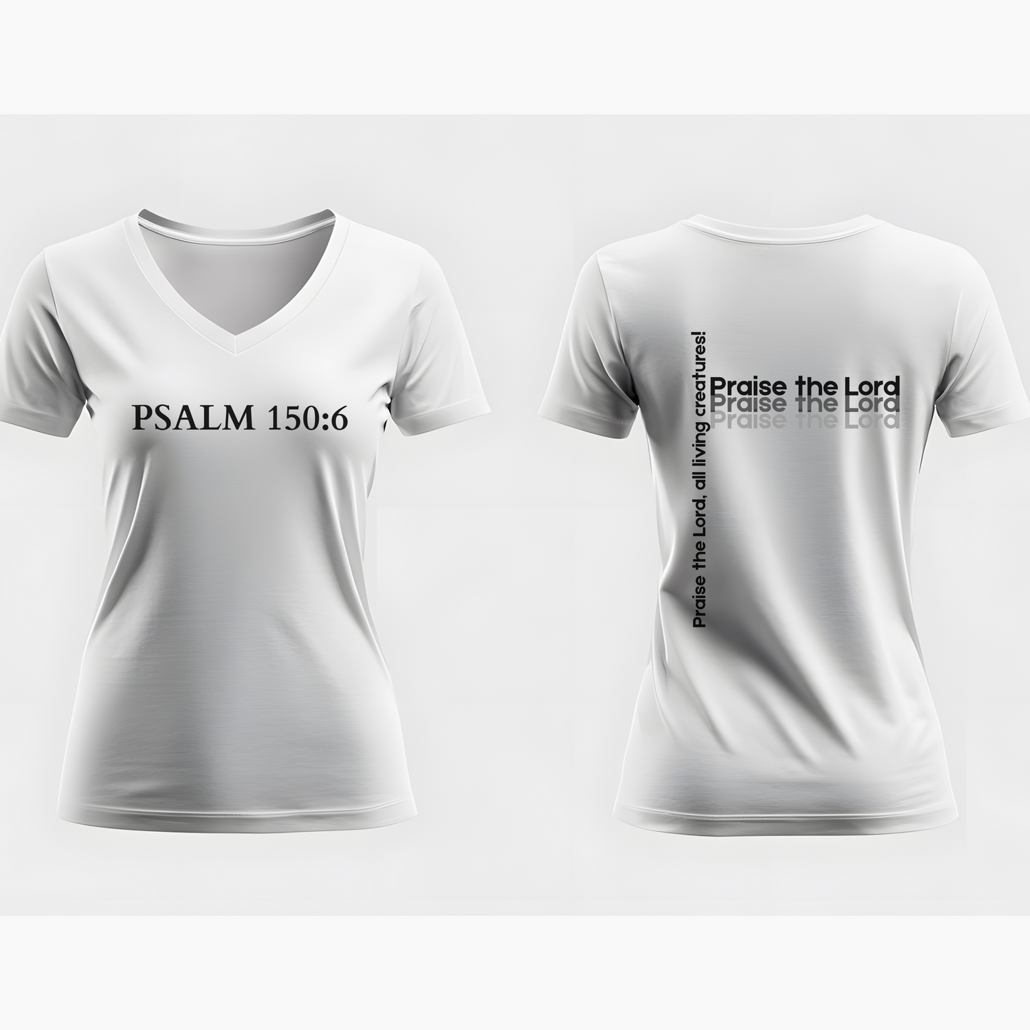 V-Neck Tee – Faith-Based Unisex Christian Shirt Gift for Worship & Everyday Wear