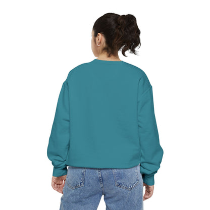 Positive Garment-Dyed Sweatshirt - Inspirational Motivational Jumper Cozy Crewneck