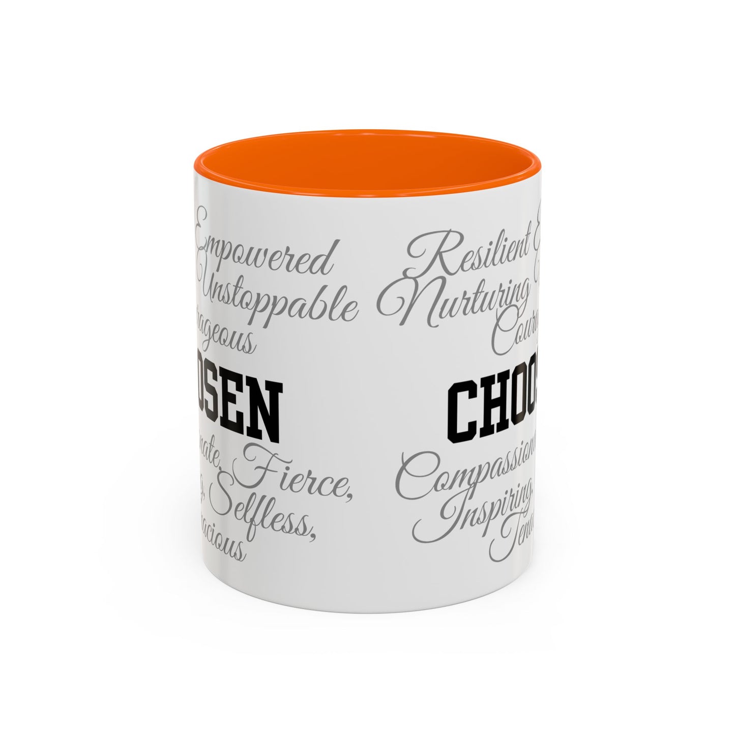 Personalization Inspirational Word Art Accent Coffee Mug — Typography Quote (11oz & 15oz)