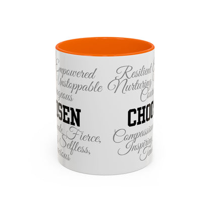 Personalization Inspirational Word Art Accent Coffee Mug — Typography Quote (11oz & 15oz)
