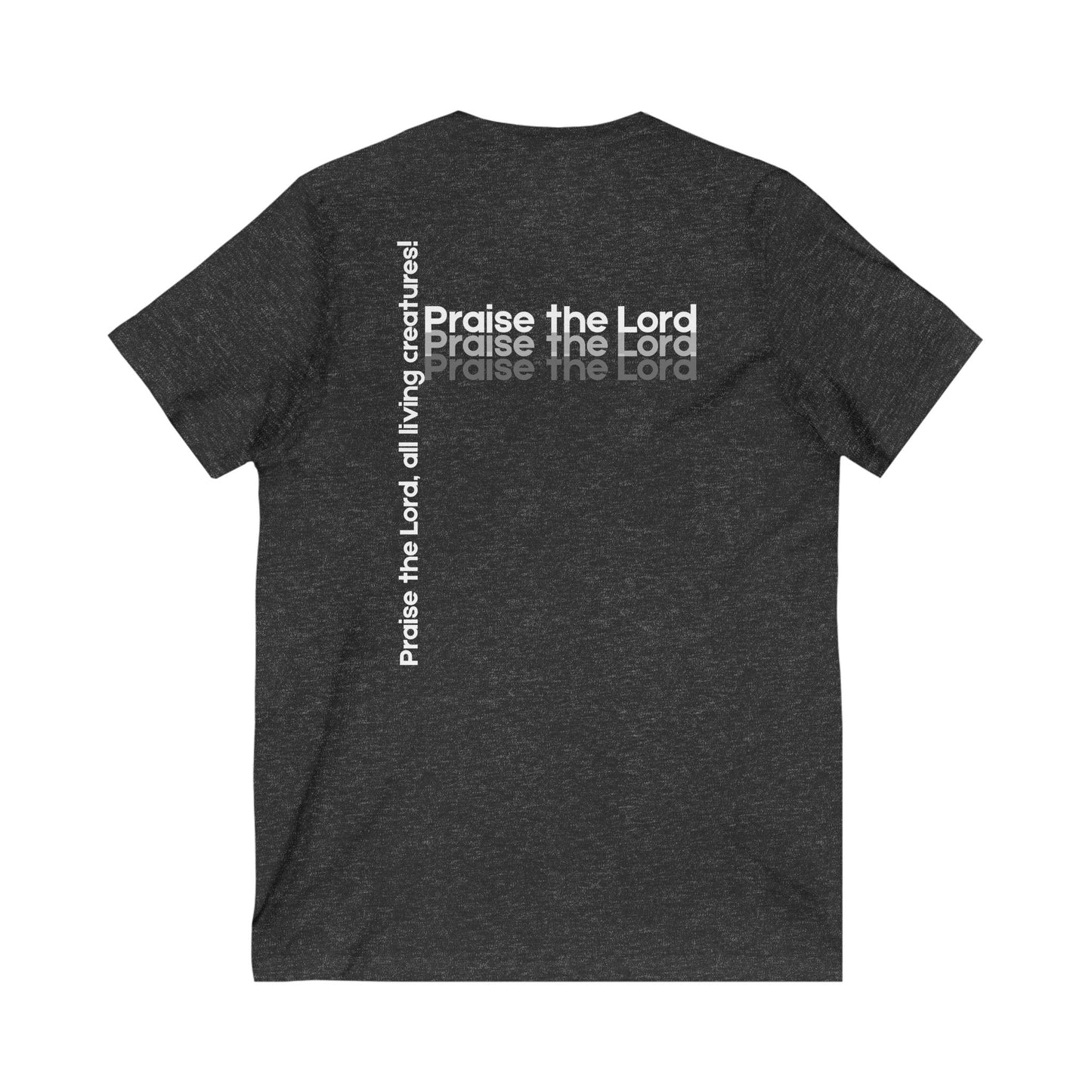 V-Neck Tee – Faith-Based Unisex Christian Shirt Gift for Worship & Everyday Wear