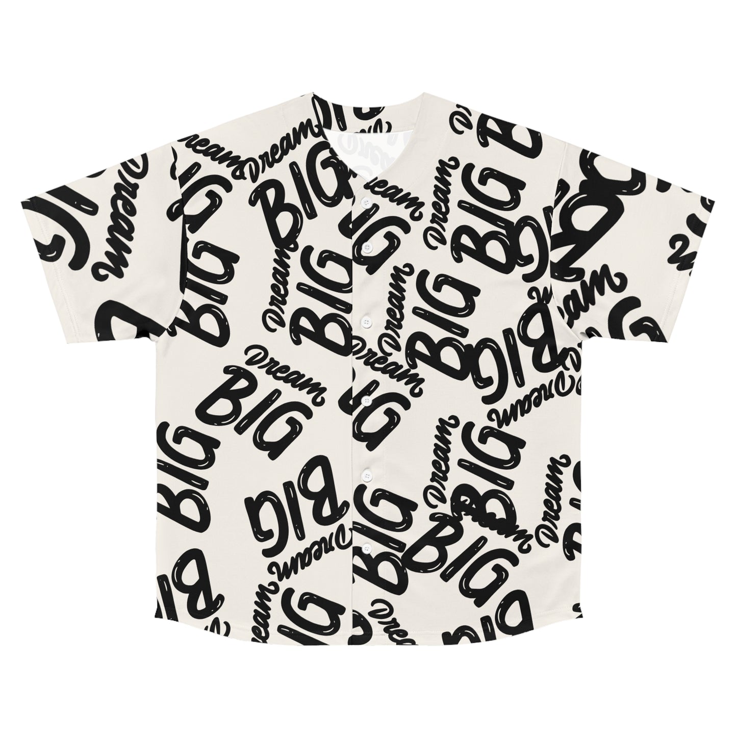 Dream Big Men's Baseball Jersey, Casual Streetwear, Gift for Dad, Summer Outing, Sports Theme, Trendy Fashion
