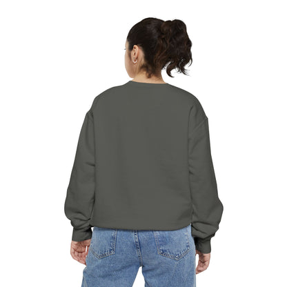 Positive Garment-Dyed Sweatshirt - Inspirational Motivational Jumper Cozy Crewneck