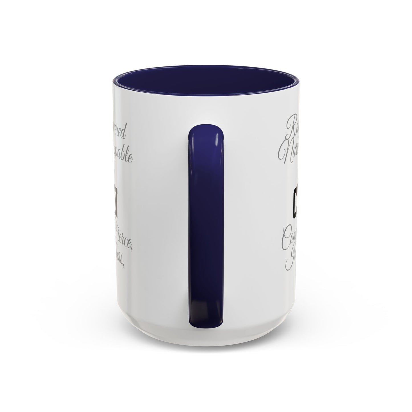 Personalization Inspirational Word Art Accent Coffee Mug — Typography Quote (11oz & 15oz)