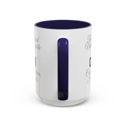 Personalization Inspirational Word Art Accent Coffee Mug — Typography Quote (11oz & 15oz)
