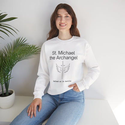 St Michael Crewneck Sweatshirt - Faith Inspired Unisex