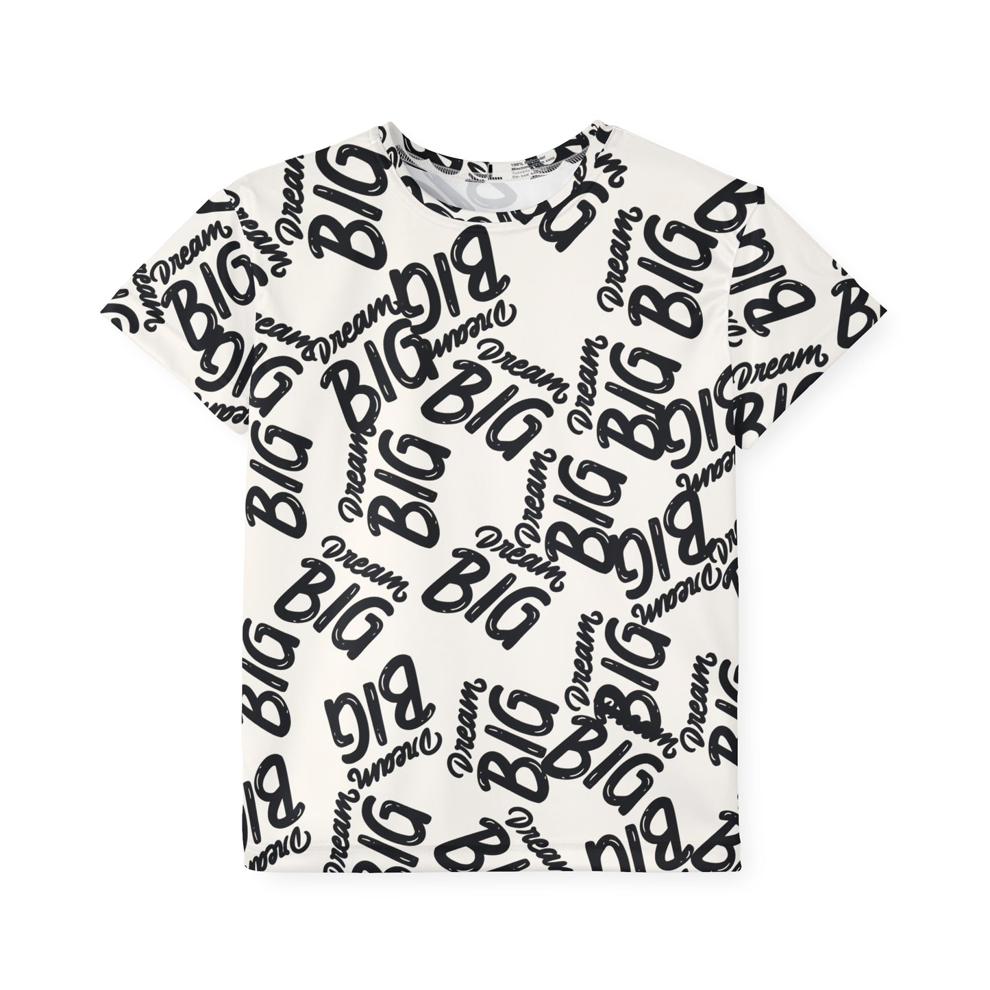 Kids Sports Jersey - 'Dream Big' Motivational Tee