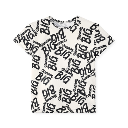 Kids Sports Jersey - 'Dream Big' Motivational Tee