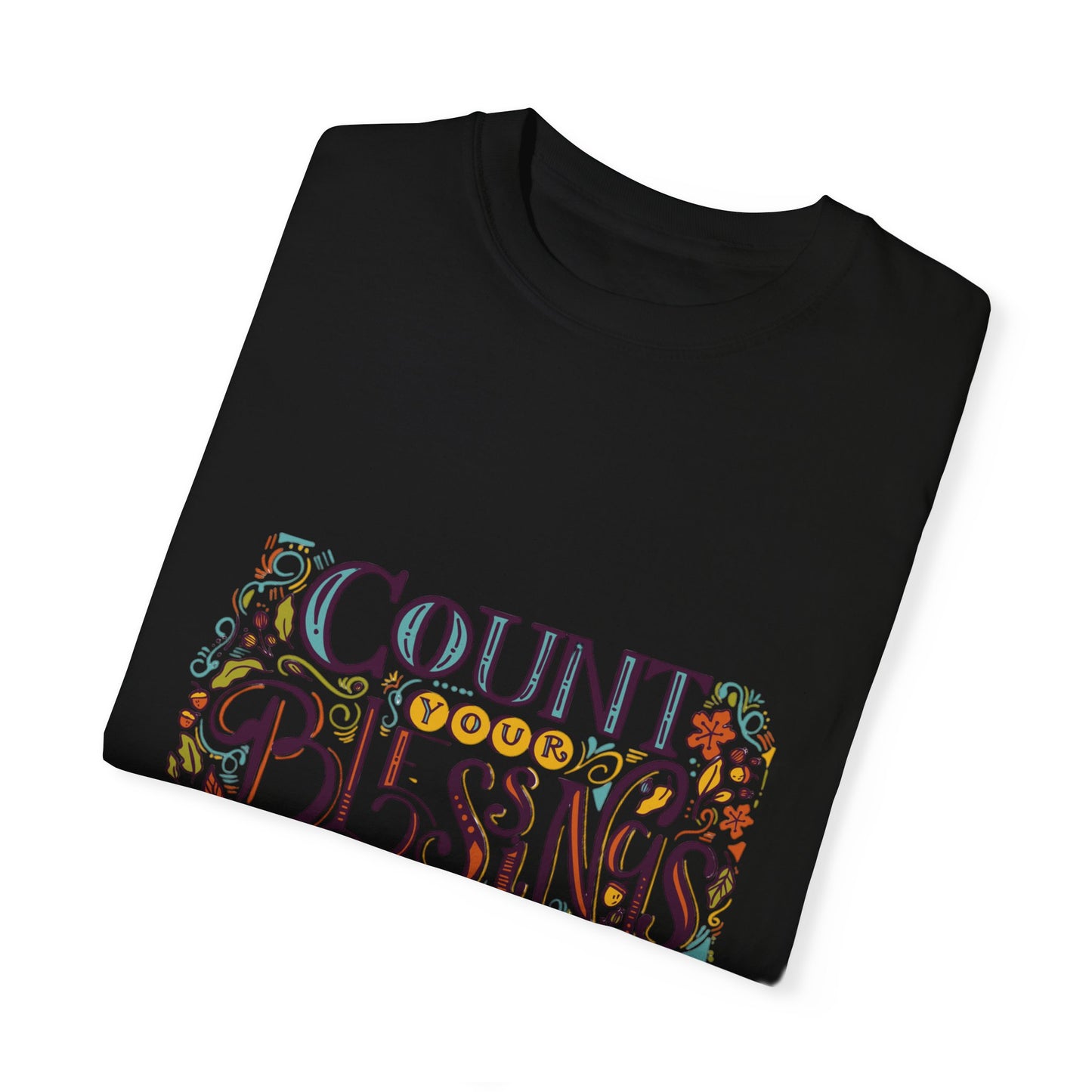 Count Your Blessings T-Shirt, Inspirational Tee, Unisex Shirt for Gifts, Faith-based apparel, Casual Wear, Everyday Style