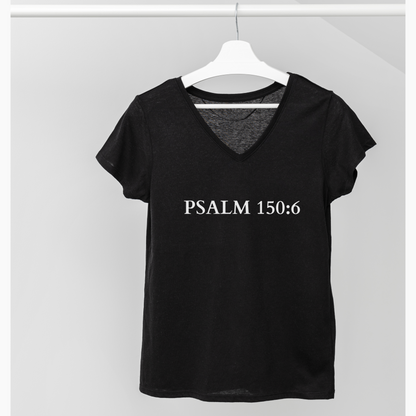 V-Neck Tee – Faith-Based Unisex Christian Shirt Gift for Worship & Everyday Wear