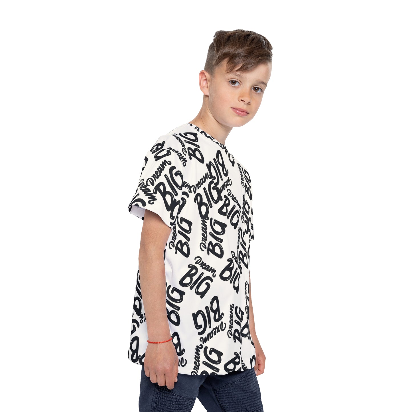 Kids Sports Jersey - 'Dream Big' Motivational Tee
