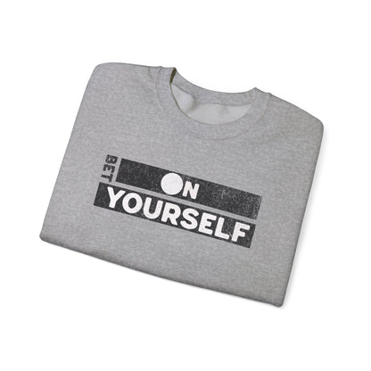 Bet On Yourself Christian Crewneck Sweatshirt, Jesus Bible Verse Unisex Sweatshirt, Holiday Shirt