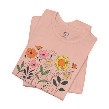 Floral Inspirational Shirt Positive Message Tee Gardening Gift Spring Fashion Unisex Motivational Top Gift For Women Gift For Mom