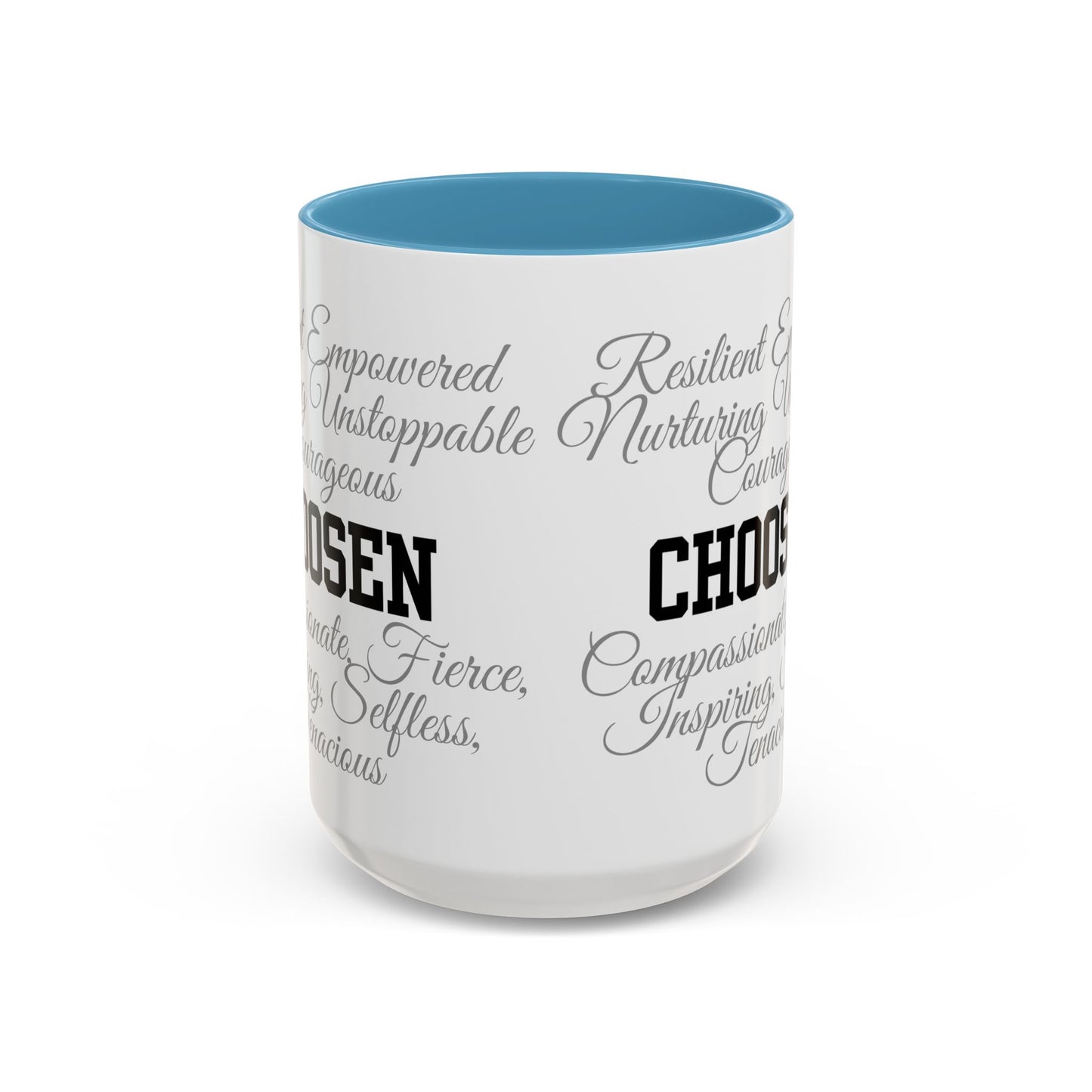 Personalization Inspirational Word Art Accent Coffee Mug — Typography Quote (11oz & 15oz)