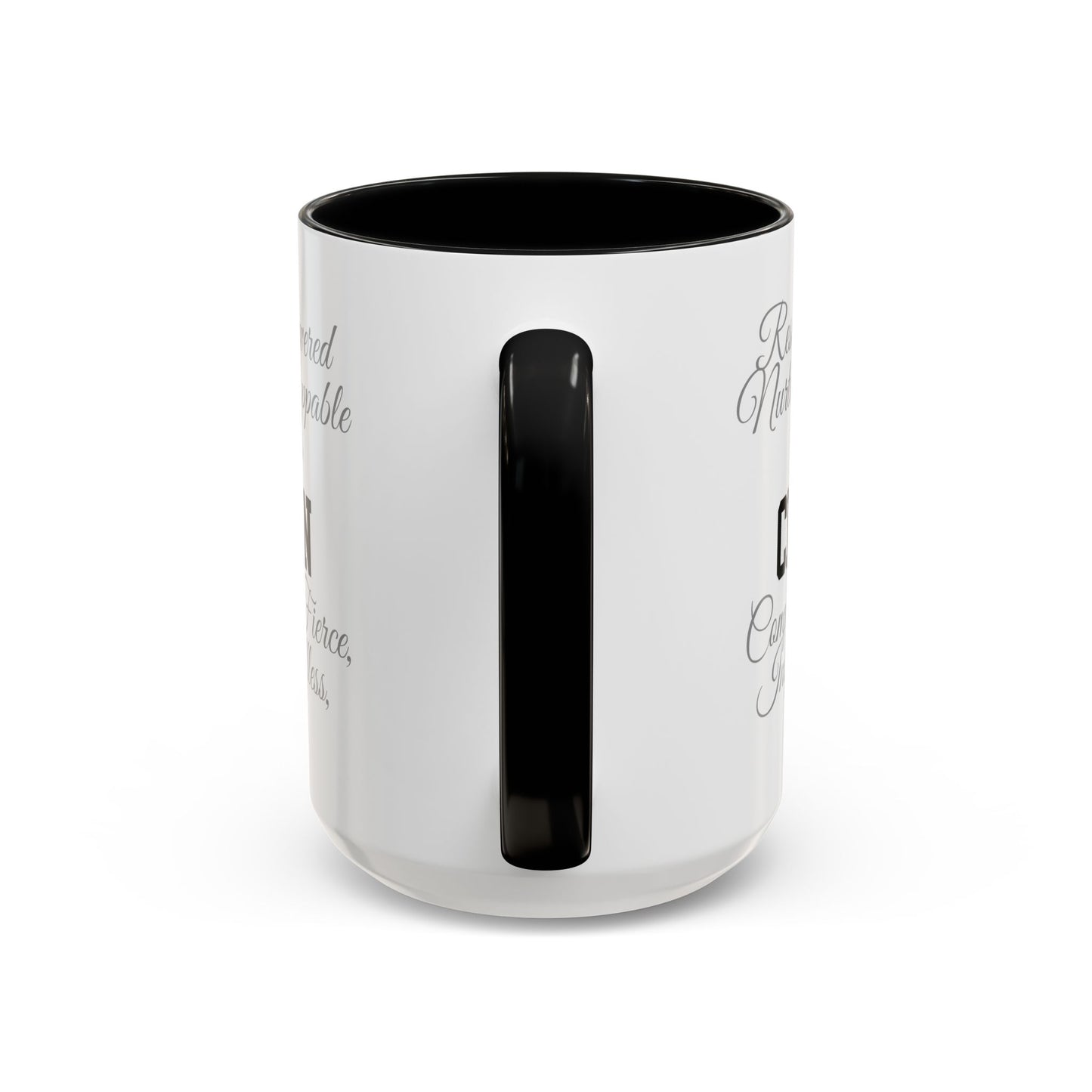 Personalization Inspirational Word Art Accent Coffee Mug — Typography Quote (11oz & 15oz)