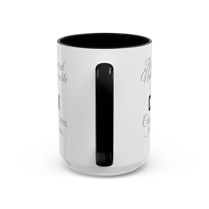 Personalization Inspirational Word Art Accent Coffee Mug — Typography Quote (11oz & 15oz)