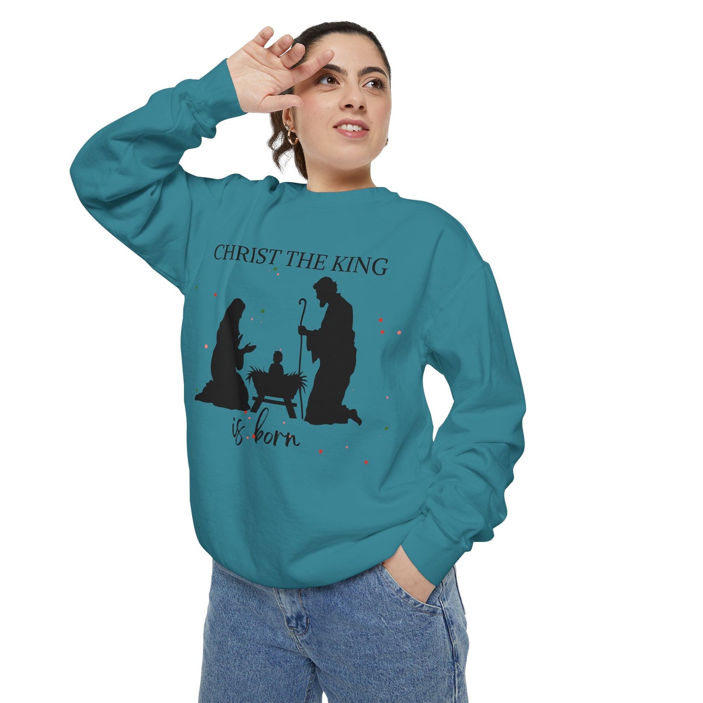 Christmas Garment-Dyed Sweatshirt