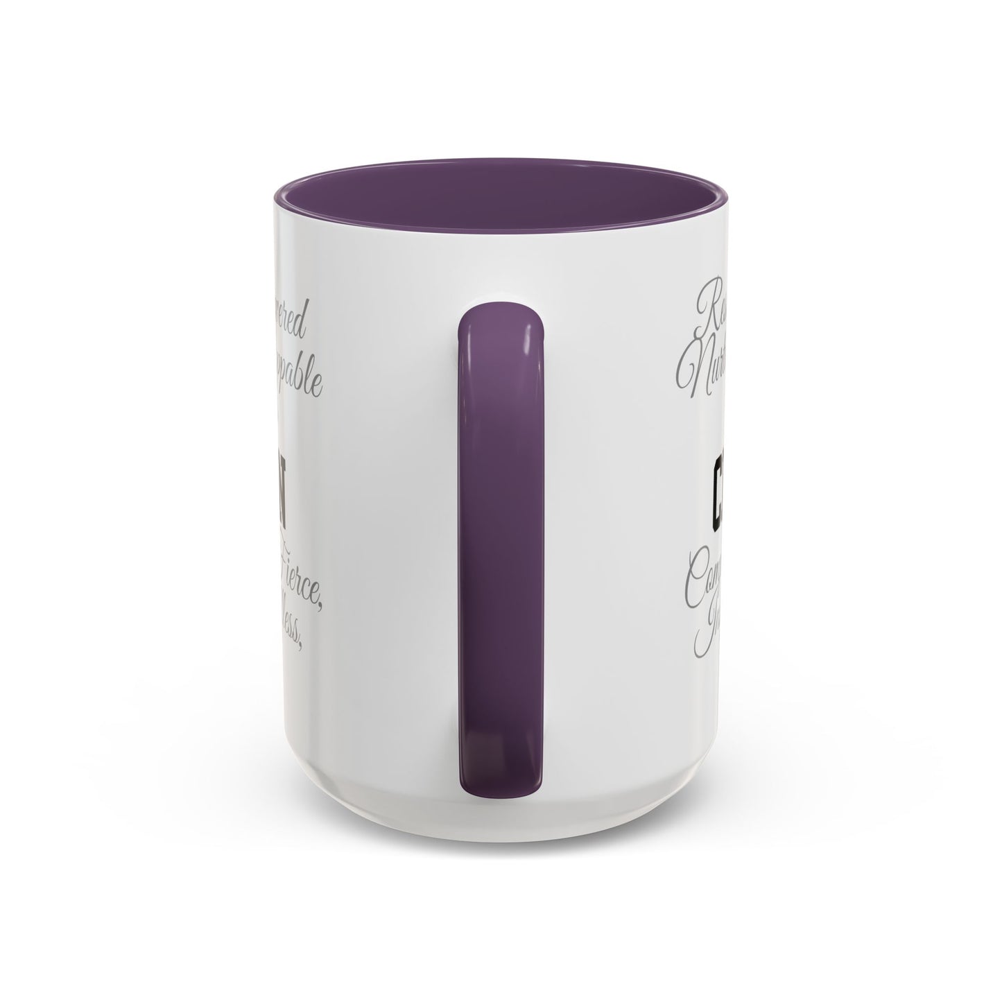 Personalization Inspirational Word Art Accent Coffee Mug — Typography Quote (11oz & 15oz)