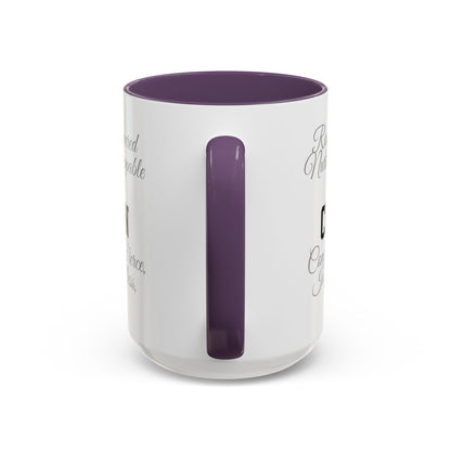 Personalization Inspirational Word Art Accent Coffee Mug — Typography Quote (11oz & 15oz)