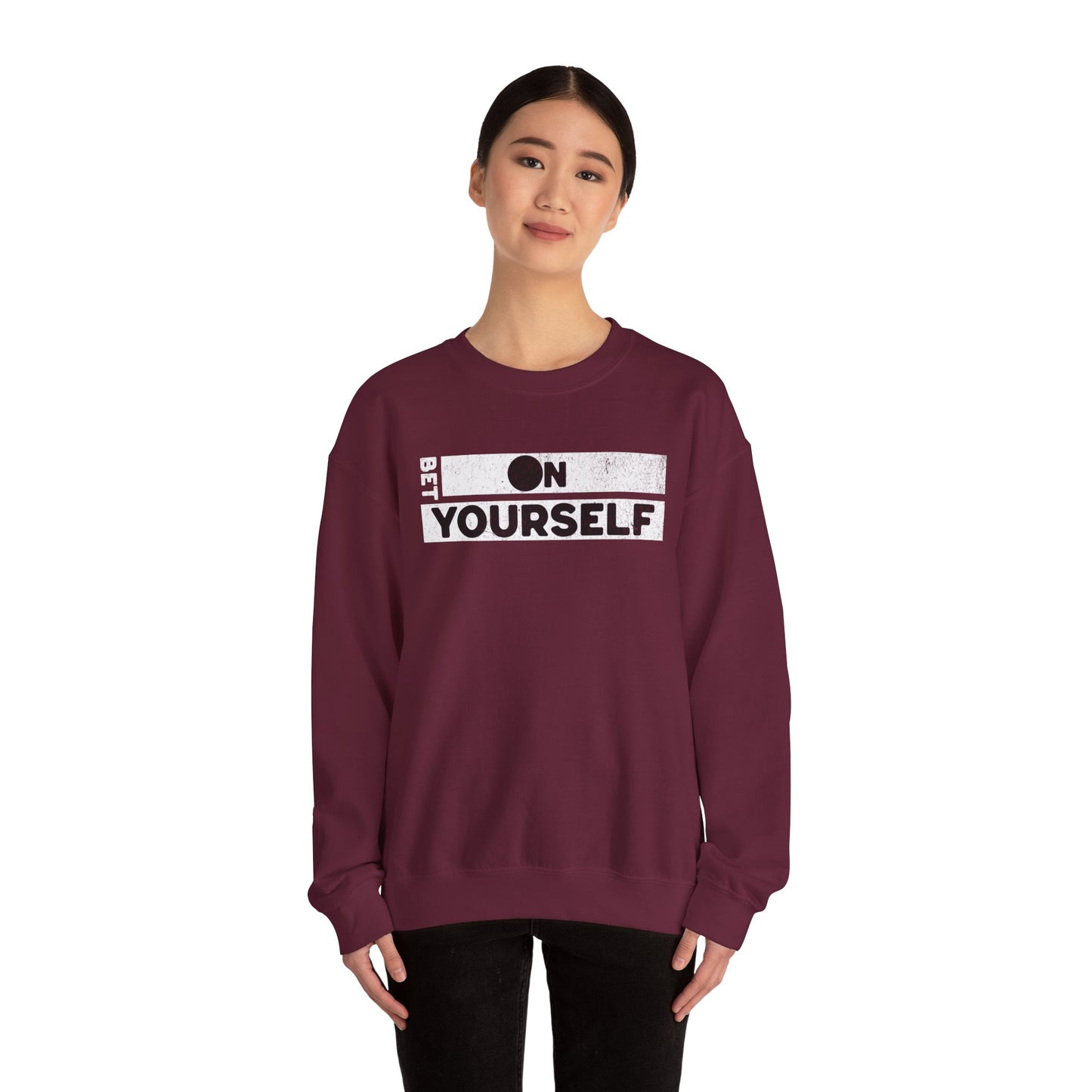 Bet On Yourself Christian Crewneck Sweatshirt, Jesus Bible Verse Unisex Sweatshirt, Holiday Shirt