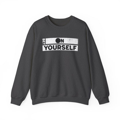 Bet On Yourself Christian Crewneck Sweatshirt, Jesus Bible Verse Unisex Sweatshirt, Holiday Shirt