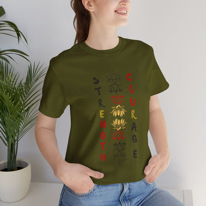 Strength and Courage Graphic Unisex Tee