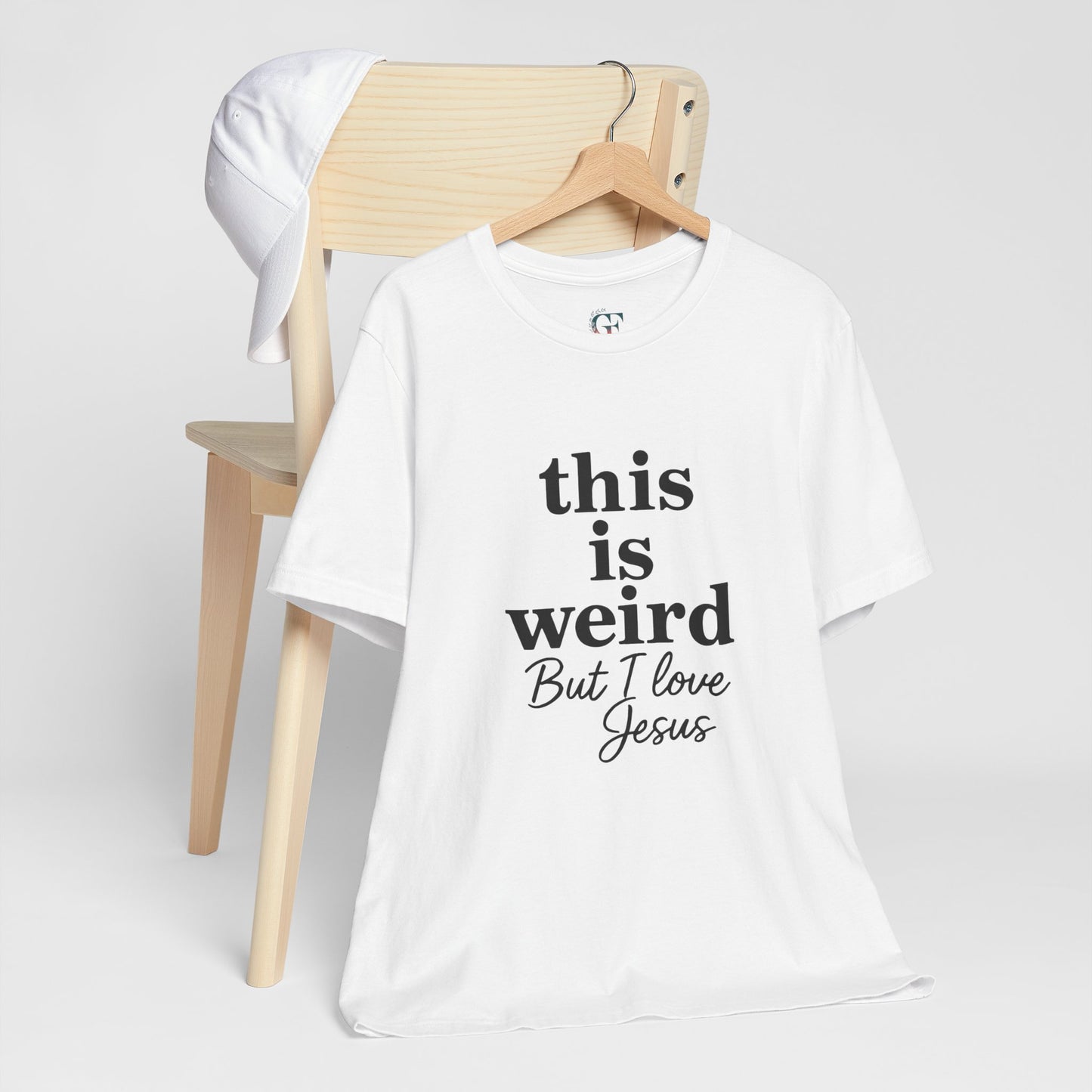 Christian Tee: Weird But I Love Jesus, Casual Christian Apparel