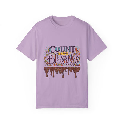 Count Your Blessings T-Shirt, Inspirational Tee, Unisex Shirt for Gifts, Faith-based apparel, Casual Wear, Everyday Style