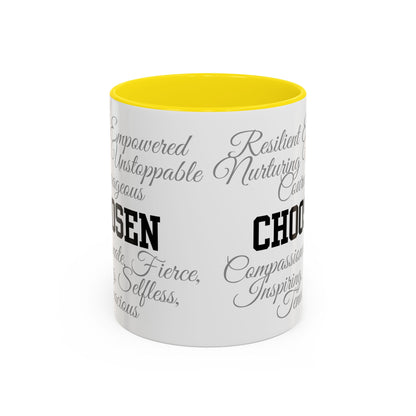Personalization Inspirational Word Art Accent Coffee Mug — Typography Quote (11oz & 15oz)