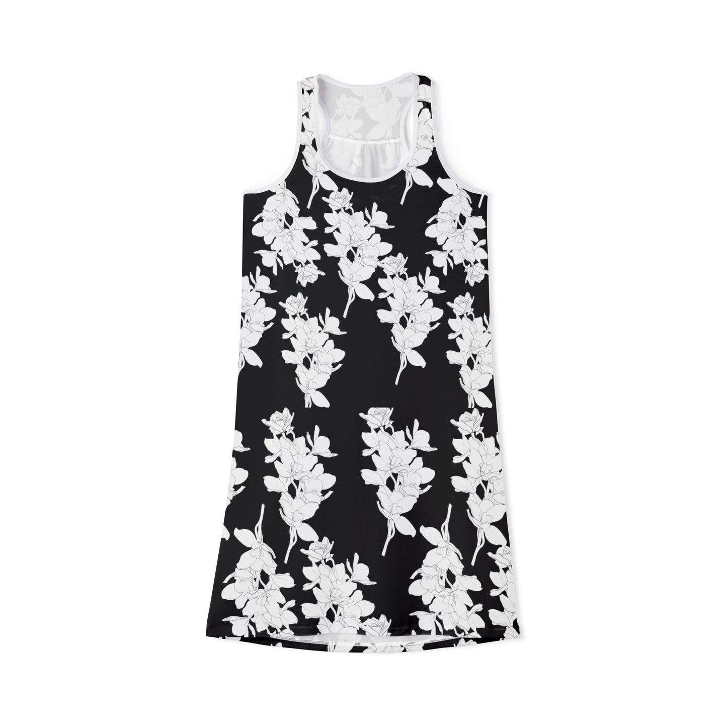 Floral Print Women's Racerback Dress - Stylish Summer Sun Dress