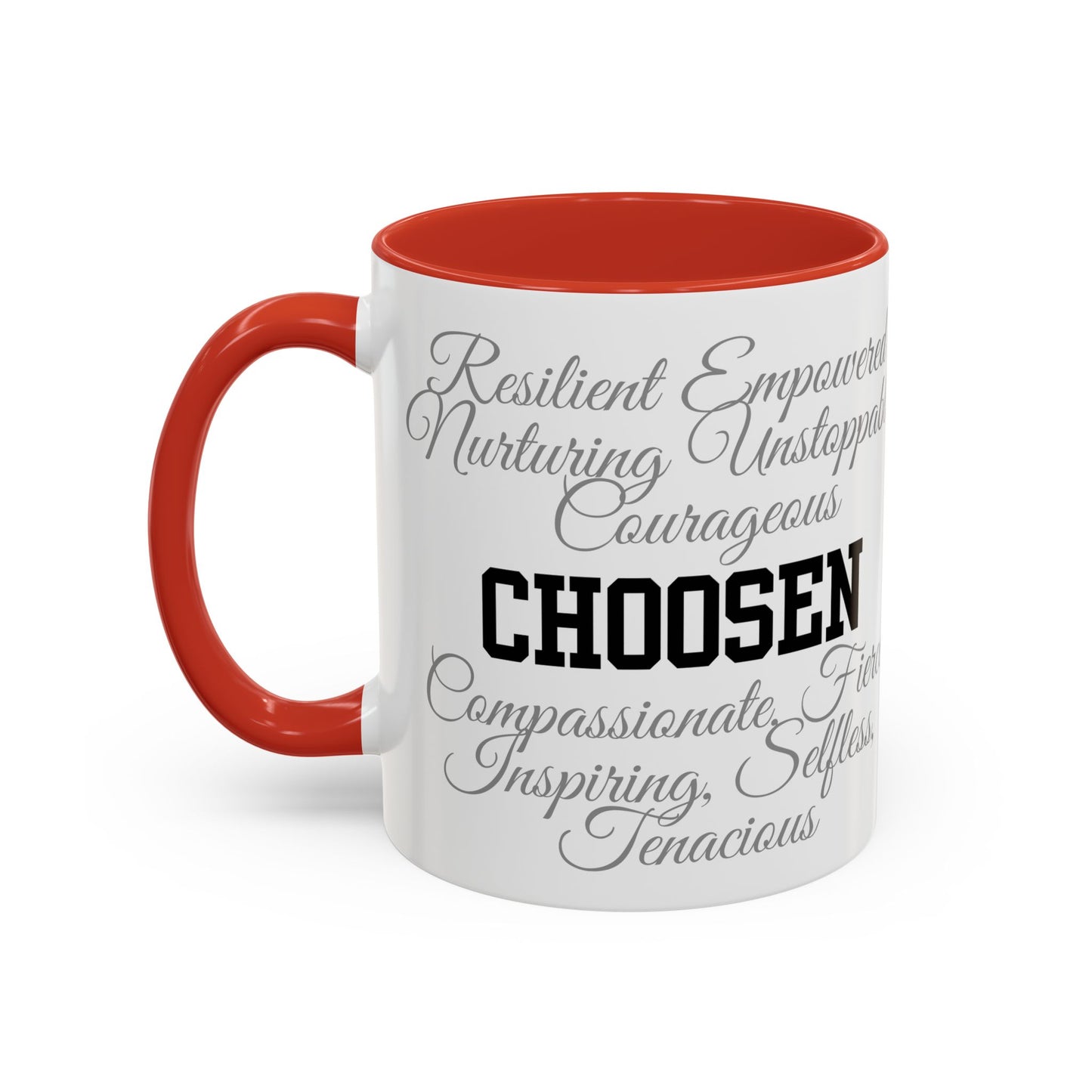 Personalization Inspirational Word Art Accent Coffee Mug — Typography Quote (11oz & 15oz)