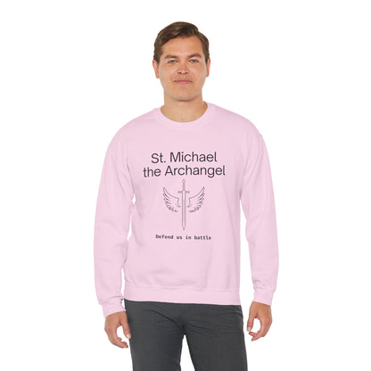 St Michael Crewneck Sweatshirt - Faith Inspired Unisex