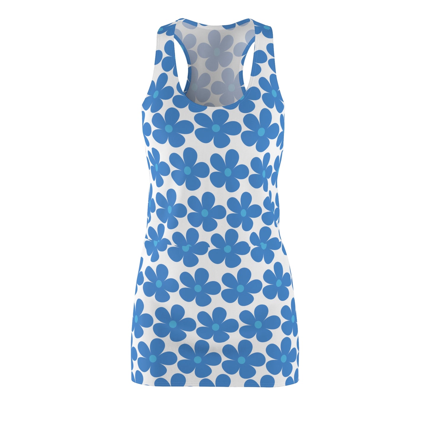 Floral Print Women's Racerback Dress - Summer Style Dress for Beach & Casual Wear