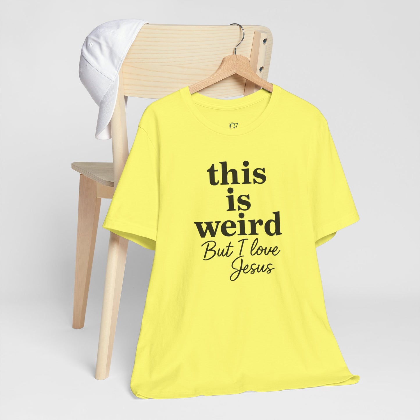 Christian Tee: Weird But I Love Jesus, Casual Christian Apparel