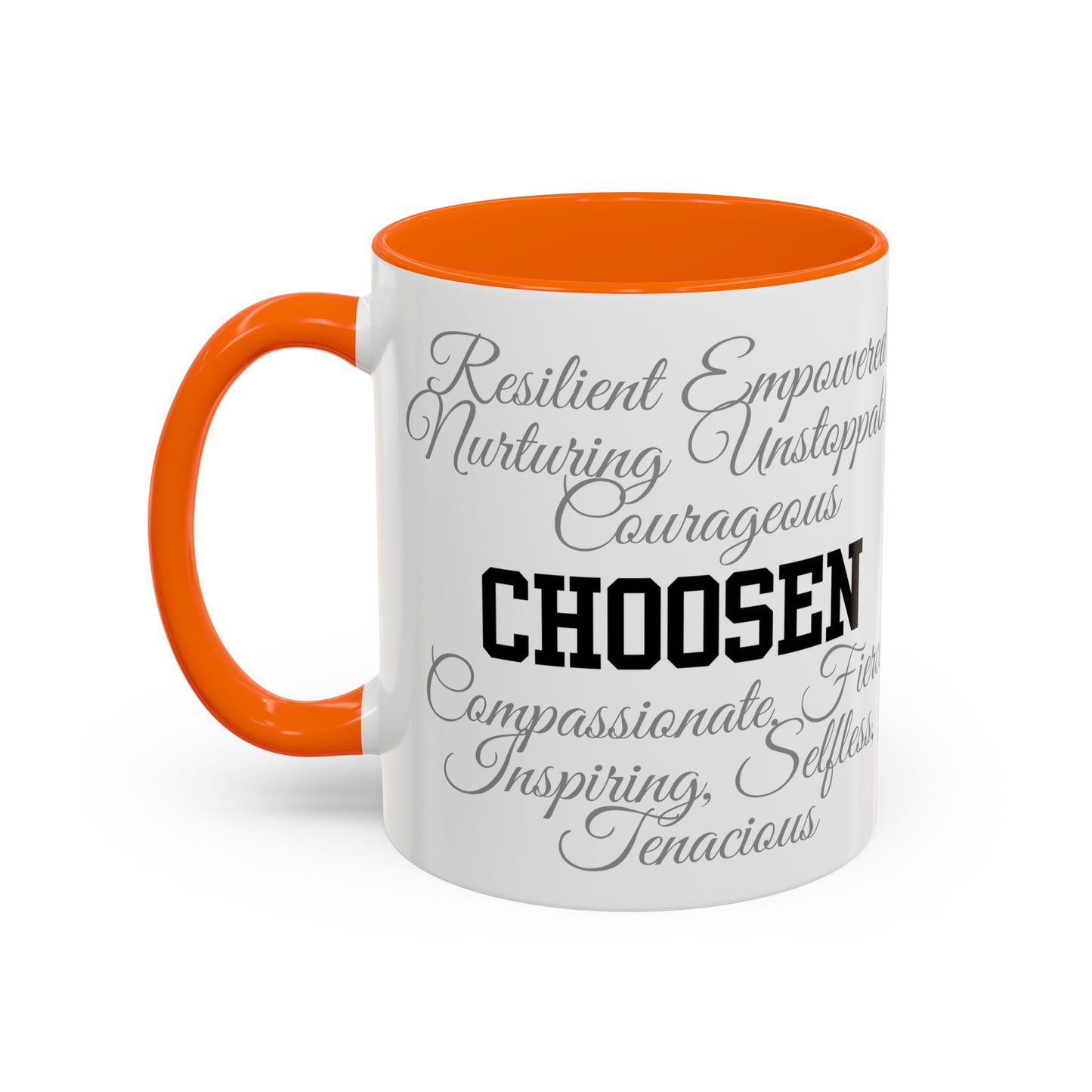 Personalization Inspirational Word Art Accent Coffee Mug — Typography Quote (11oz & 15oz)
