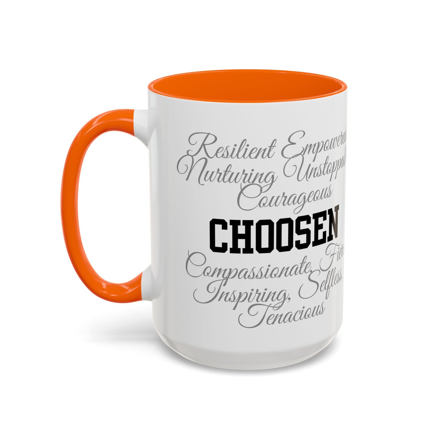Personalization Inspirational Word Art Accent Coffee Mug — Typography Quote (11oz & 15oz)