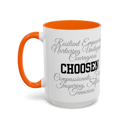 Personalization Inspirational Word Art Accent Coffee Mug — Typography Quote (11oz & 15oz)