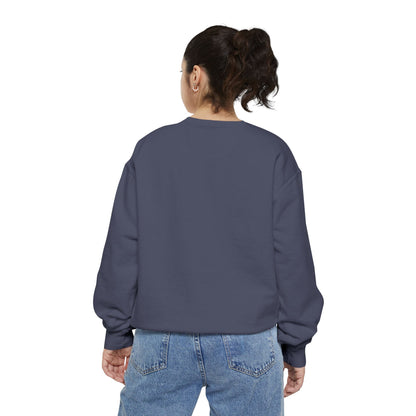 Positive Garment-Dyed Sweatshirt - Inspirational Motivational Jumper Cozy Crewneck