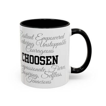 Personalization Inspirational Word Art Accent Coffee Mug — Typography Quote (11oz & 15oz)