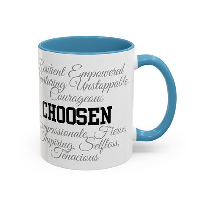 Personalization Inspirational Word Art Accent Coffee Mug — Typography Quote (11oz & 15oz)