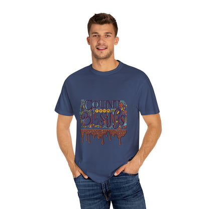 Count Your Blessings T-Shirt, Inspirational Tee, Unisex Shirt for Gifts, Faith-based apparel, Casual Wear, Everyday Style