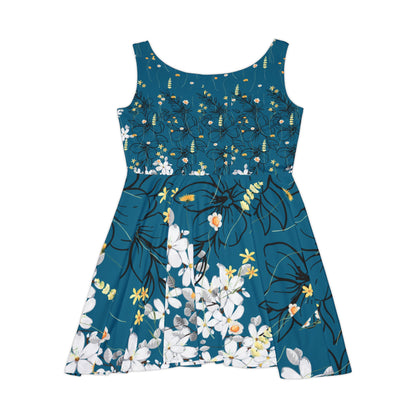 Floral Women's Skater Dress - Perfect for Summer Parties and Casual Outings