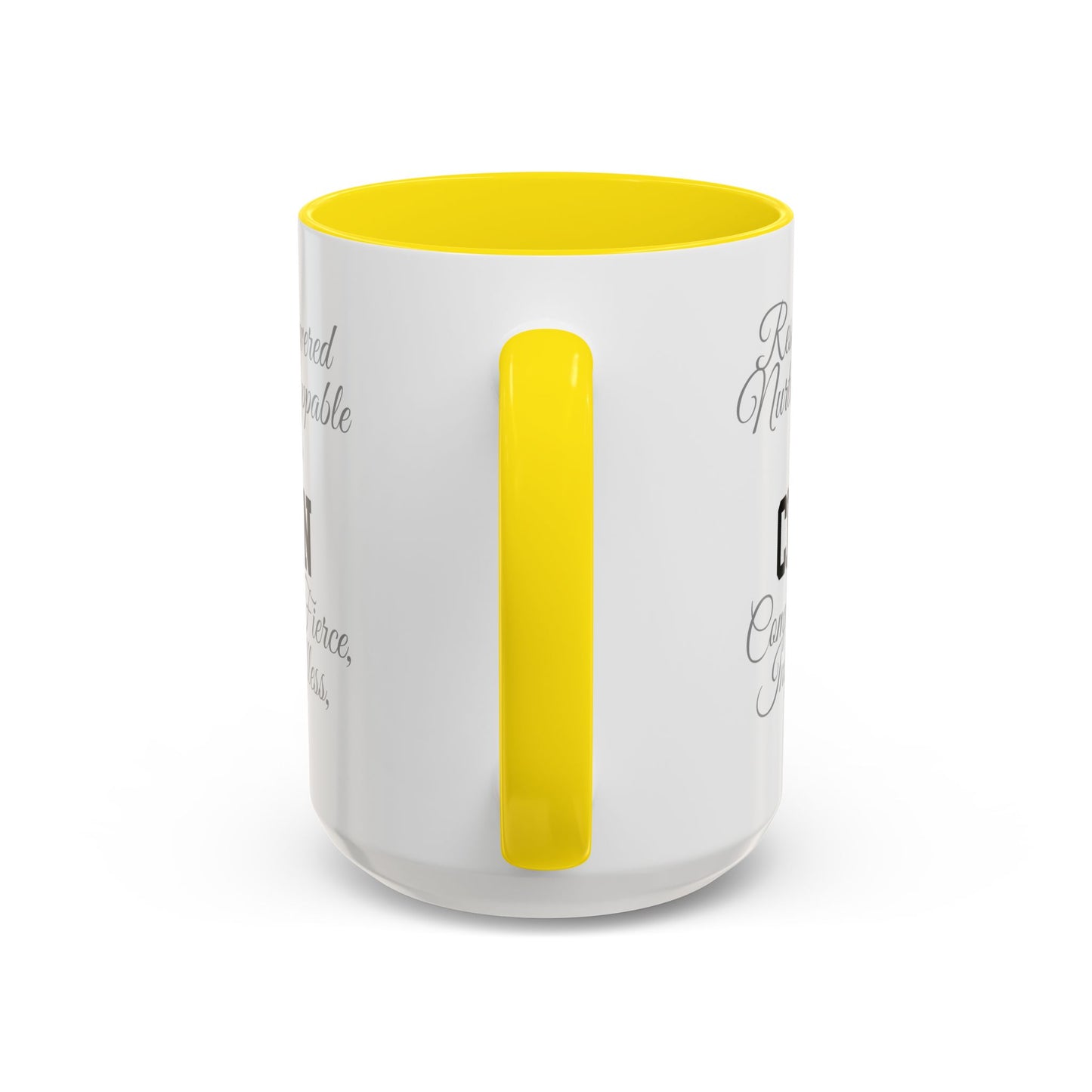 Personalization Inspirational Word Art Accent Coffee Mug — Typography Quote (11oz & 15oz)