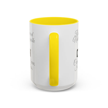 Personalization Inspirational Word Art Accent Coffee Mug — Typography Quote (11oz & 15oz)